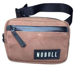 NO BULL Unisex Fanny Bag Crossbody Brown Canvas Crossfit